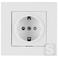 Розетка із заземленням та шторками 16A/220V Arvia Electric KAREN Білий (20 01 1000 243)